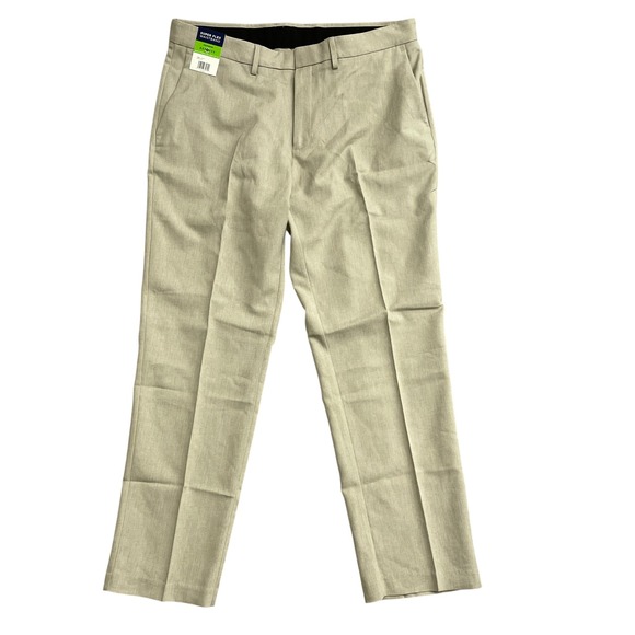 NEW Kenneth Cole Reaction Men's 36x30 Tan Slim Fit Techni-Cole  Dress Pants - Picture 4 of 9